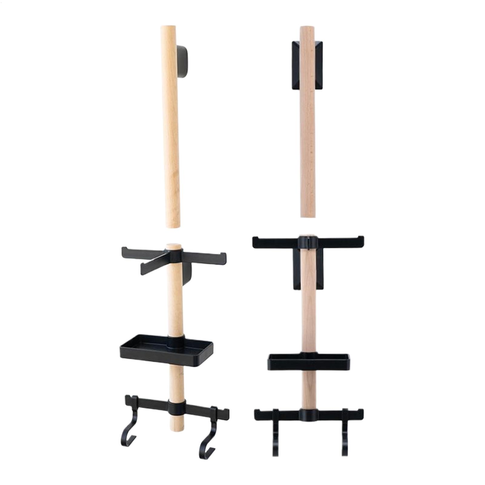 Cycling Gear Organizer - 自転車ギアラック 1セット 壁掛け式 ブナ材ホルダー ヘルメット収納付き 省スペース設計
