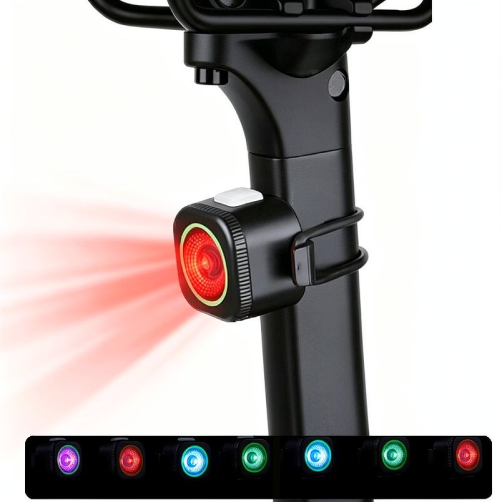 Cycling Safety Gear For Kids - 携帯用自転車用リアライト。カラフルなLEDライトで、充電式。子供用自転車や夜間のサイクリングに最適な安全警告灯。