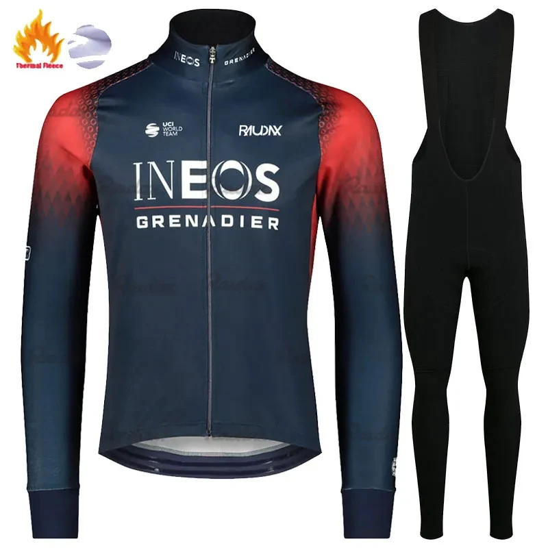 Cycling Gear For Winter - Nineos-冬用サイクリングジャケット,長袖セーター,サイクリングウェア,マウンテンバイクパンツセット,暖かいスポーツウェア,ロードバイク