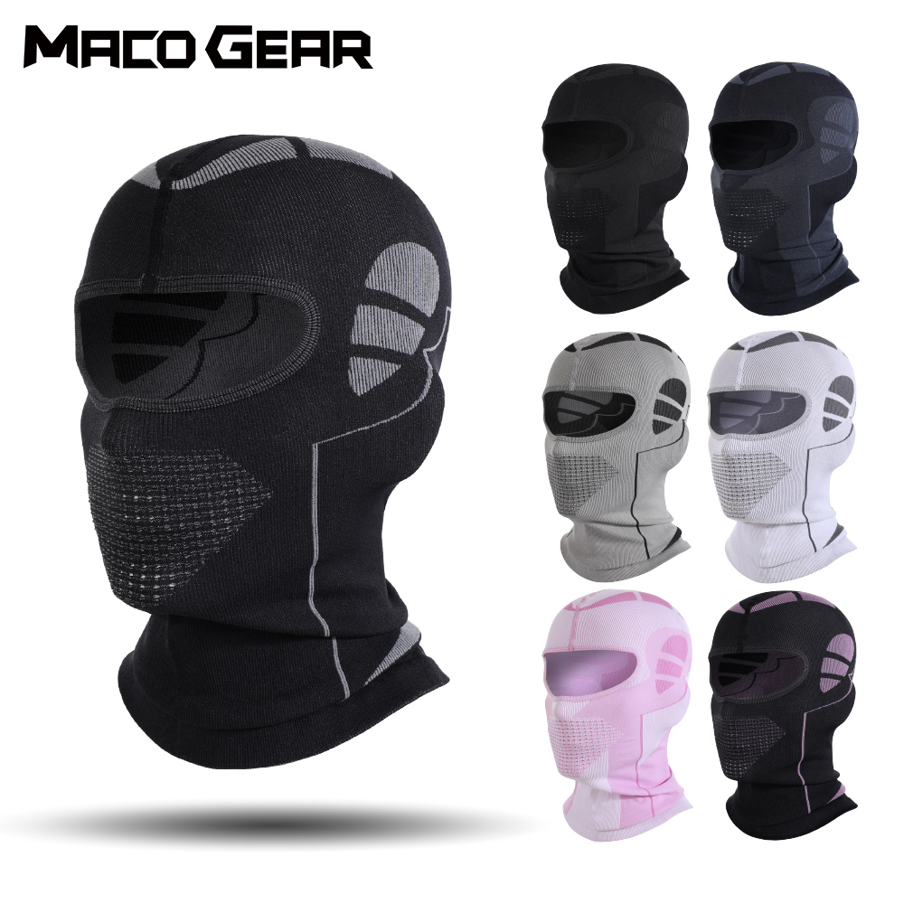 Cycling Gear Cold Weather - 通気性オートバイバラクラバフェイスカバー冬スキー防風マスク高伸縮性ヘルメットフード寒い天候サイクリングバイクスカーフ