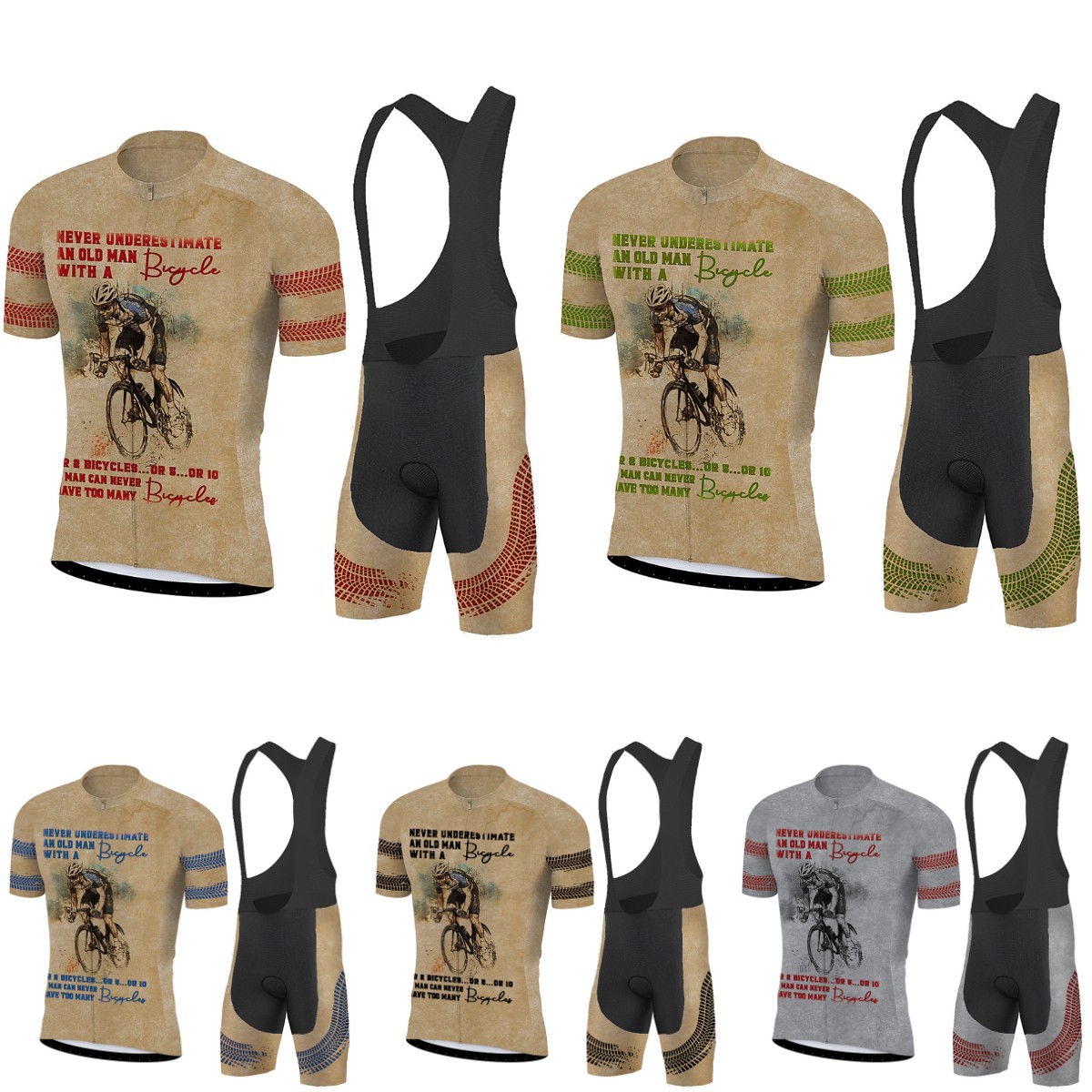 Triathlon Cycling Kit - 新しいサイクリングジャージセット男性半袖ビブショーツゲル通気性パッド通気性速乾性バイク服キットトライアスロン
