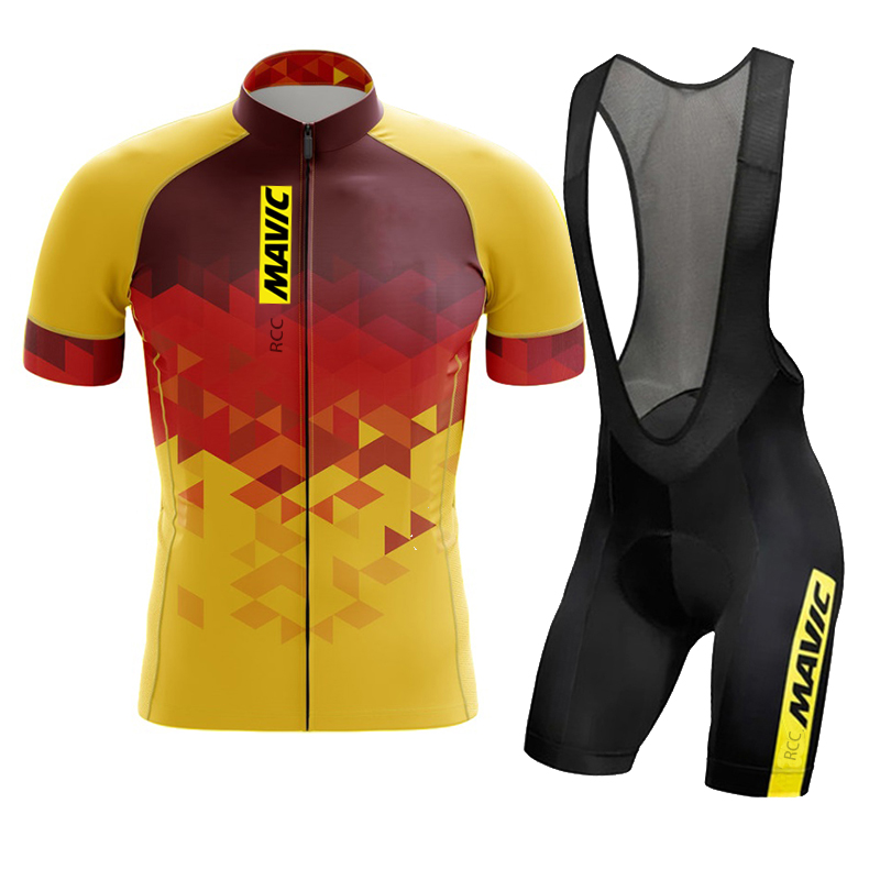 Mavic-トライアスロン用の男性用サイクリングセット,半袖 - Triathlon Cycling Kit のレビューと価格