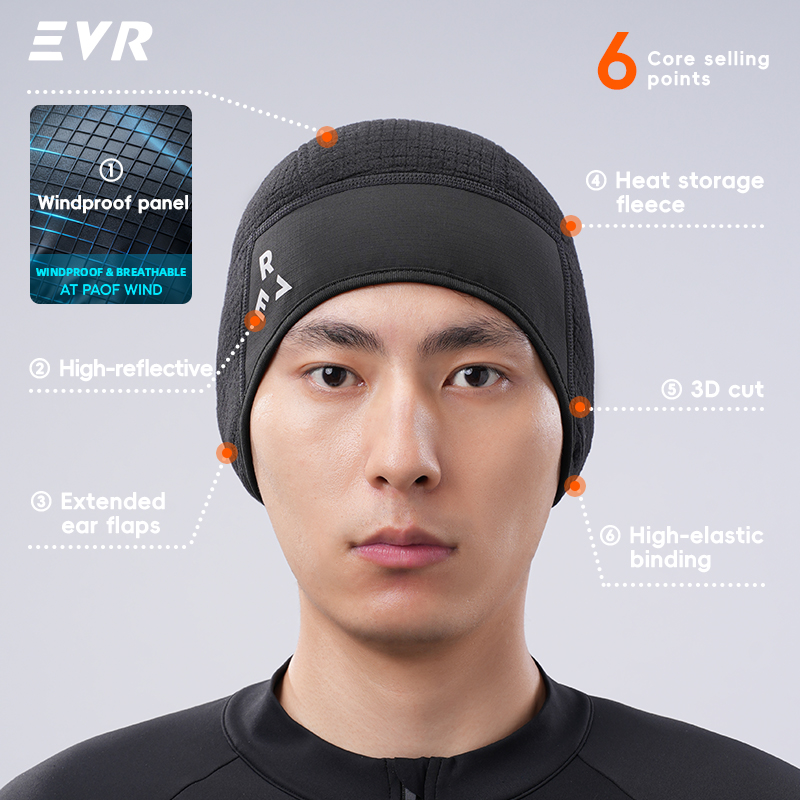 EVR 冬用サイクリングハット 防風防寒 サーマルイヤーカバ - Cycling Gear Cold Weather のレビューと価格