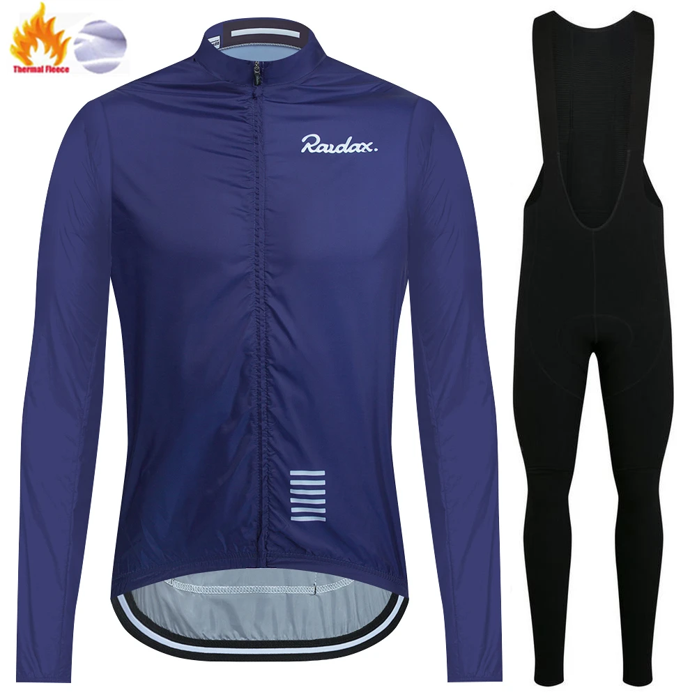 Raudax-男性用防風フリースサイクリングウェア、長袖スー - Cycling Gear For Winter のレビューと価格