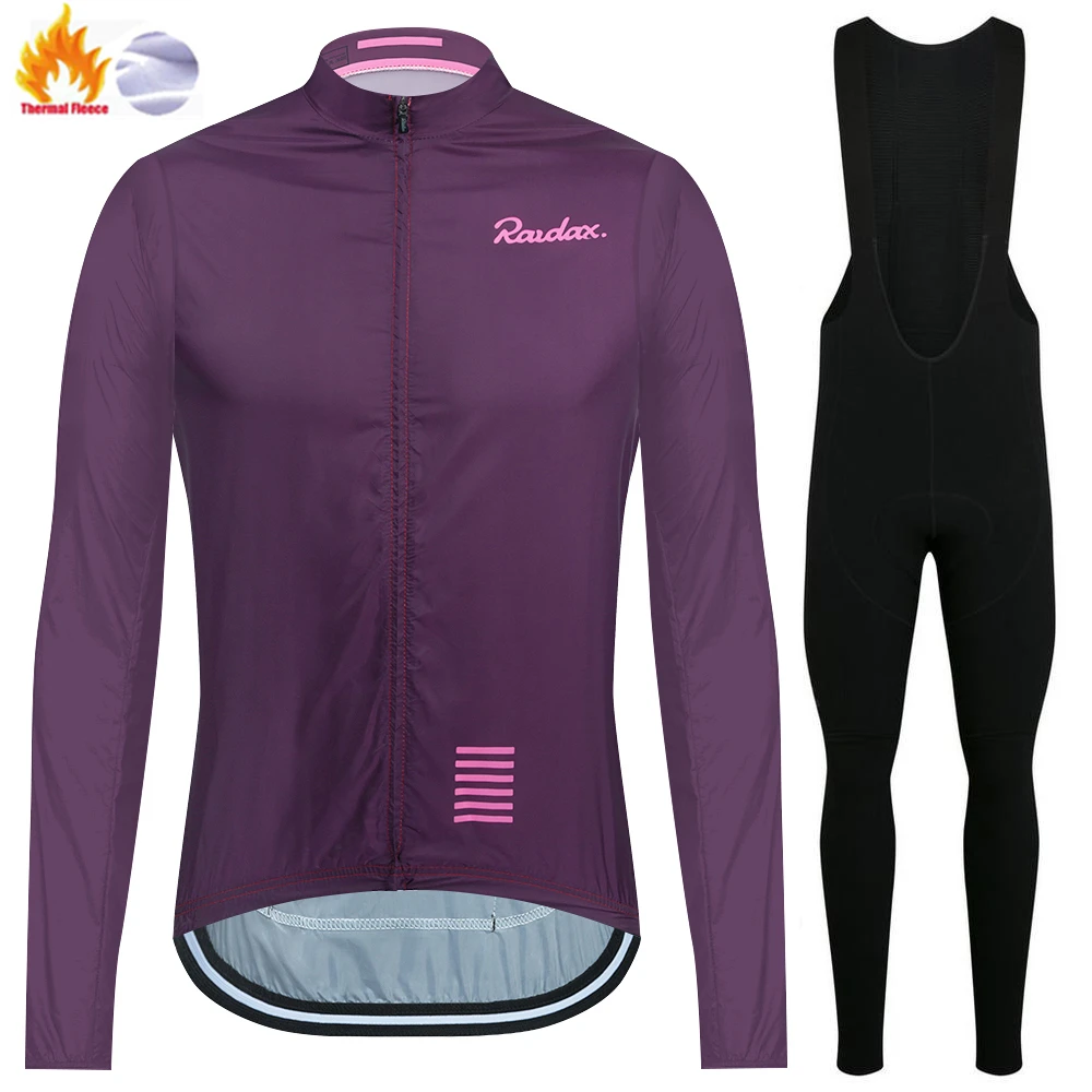 Raudax-男性用防風フリースサイクリングウェア、長袖スー - Cycling Gear For Winter のレビューと価格