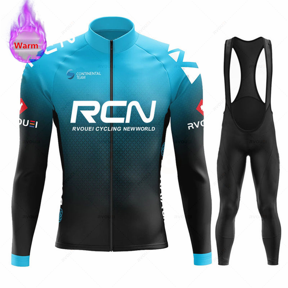 Rvouei チーム冬サーマルフリースサイクリングジャージセ - Cycling Gear For Winter のレビューと価格