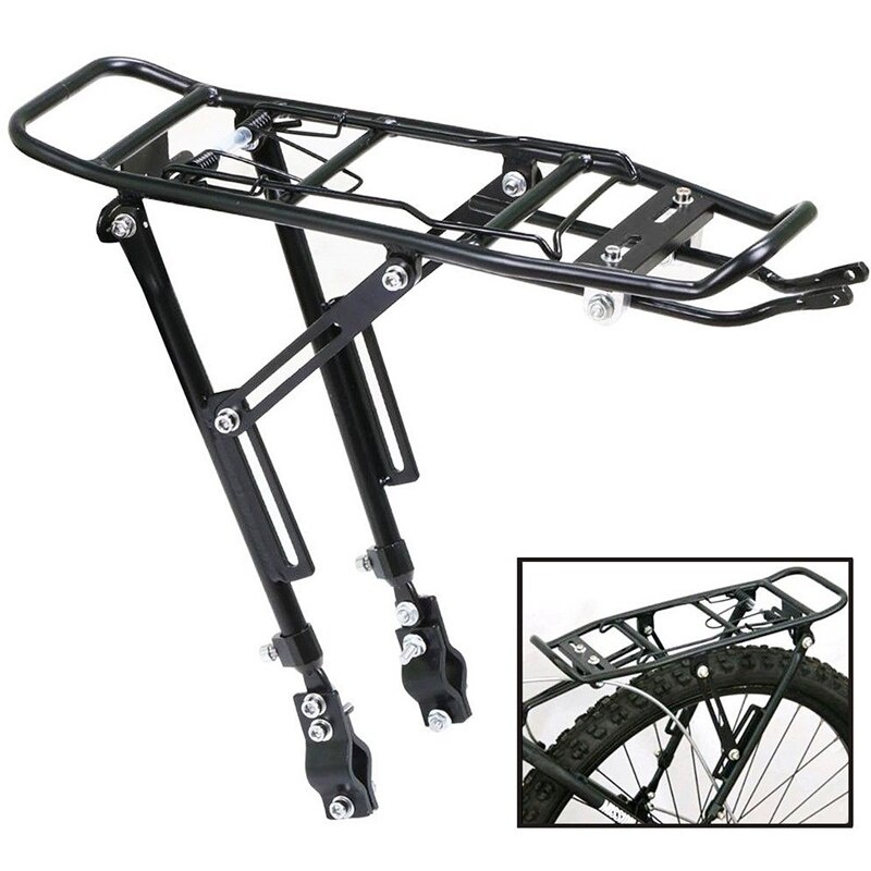 1PC 合金リア自転車ラックキャリアバッグ荷物サイクルマウン - Cycling Gear Organizer のレビューと価格