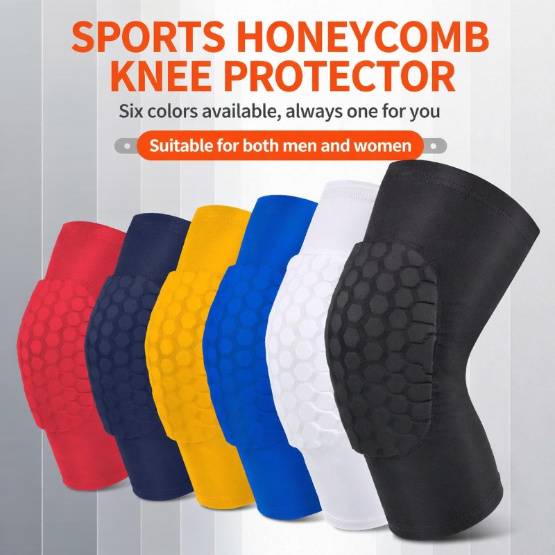 スポーツ用膝パッド、ハニカムデザインの男女兼用保護具、バスケ - Cycling Gear Design のレビューと価格