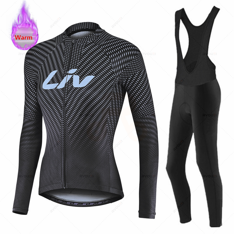 リヴ女性冬 Bicicleta セット屋外サーマルフリースサ - Cycling Gear For Winter のレビューと価格