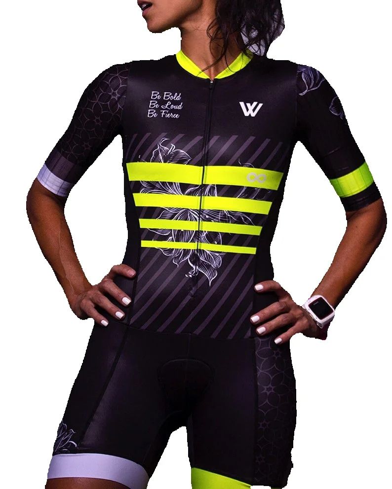 女性トライアスロンスーツ服サイクリングスキンスーツボディセッ - Triathlon Cycling Kit のレビューと価格