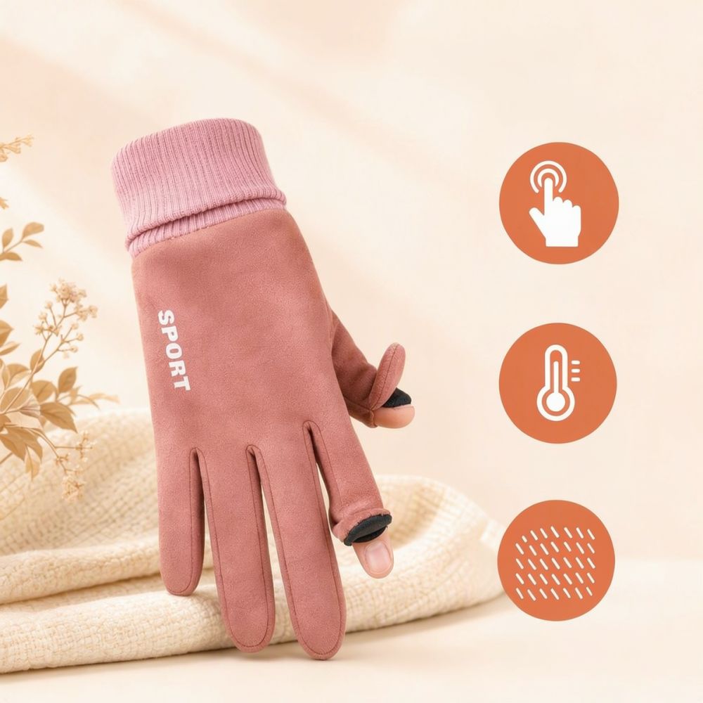 冬用 あたたかい手袋、指先が開いたタイプ、タッチスクリーン対 - Cycling Gear Cold Weather のレビューと価格