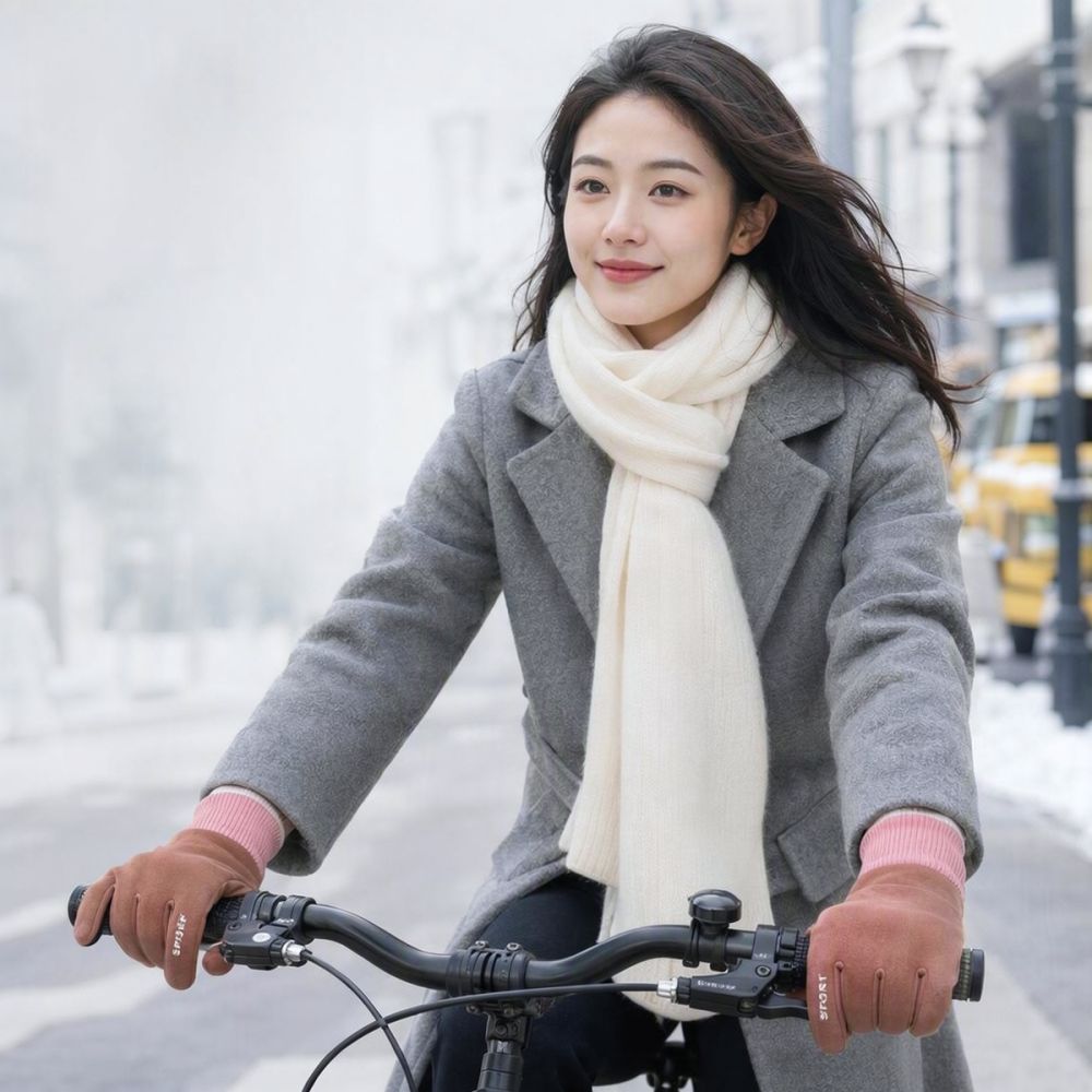 冬用 あたたかい手袋、指先が開いたタイプ、タッチスクリーン対 - Cycling Gear Cold Weather のレビューと価格