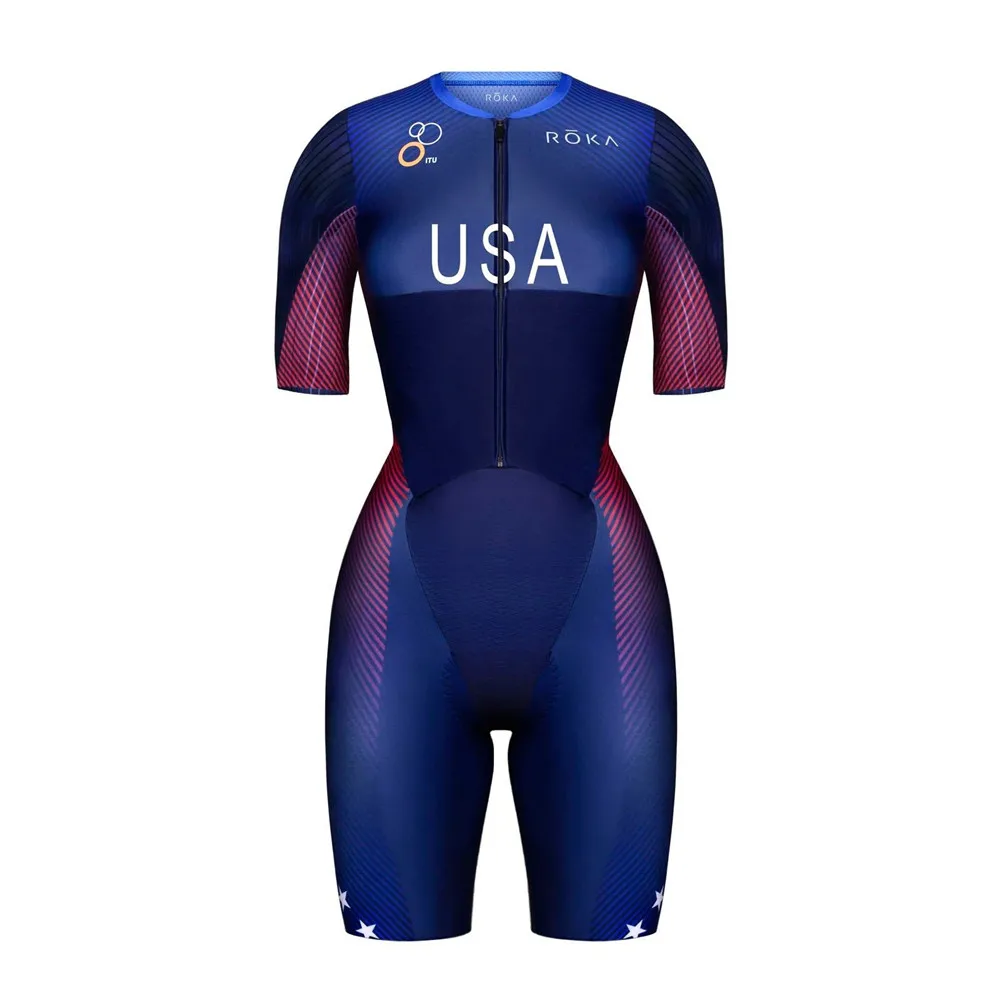 ロカ-女性用半袖トライアスロンジャンプスーツ、ロードバイク、 - Triathlon Cycling Kit のレビューと価格