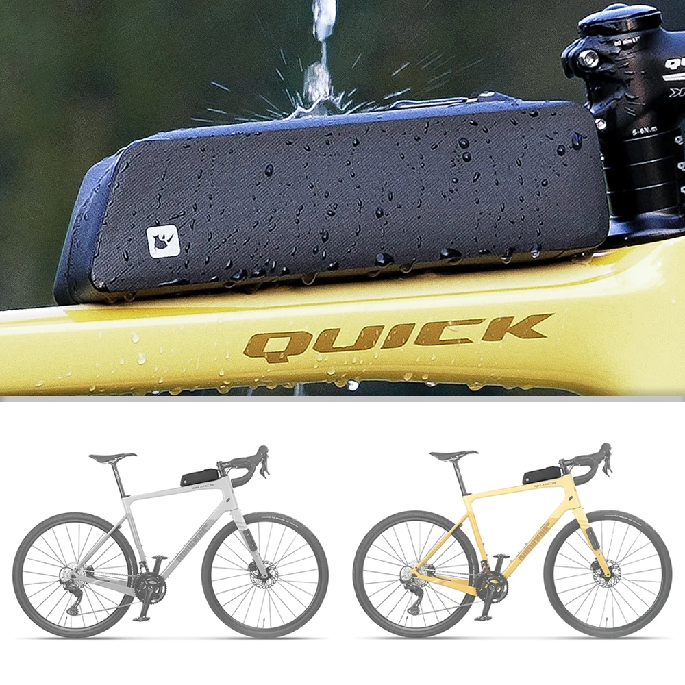 Rhinowalk 自転車用トップチューブバッグ。防水仕様で - Cycling Gear Design のレビューと価格