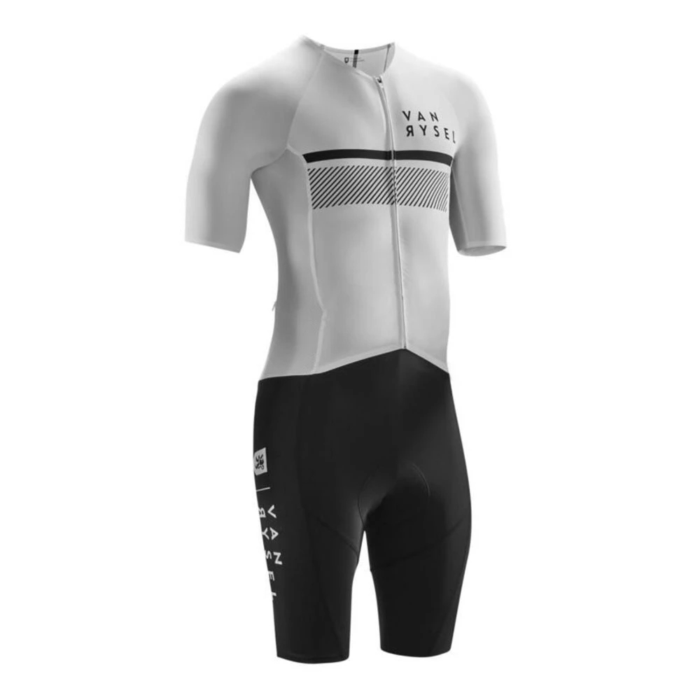 Vanrysel ホワイト/ブラック ワンピース トライアス - Triathlon Cycling Kit のレビューと価格