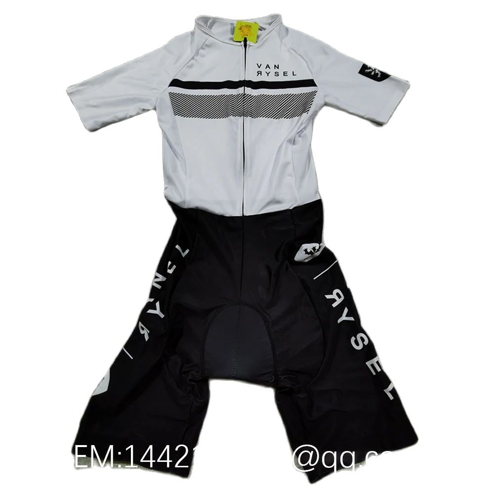 Vanrysel ホワイト/ブラック ワンピース トライアス - Triathlon Cycling Kit のレビューと価格