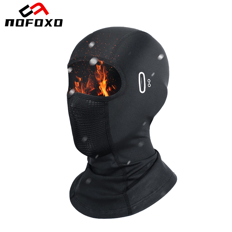 NOFOXO 冬用オートバイ乗馬フェイスマスク暖かいサイクリ - Cycling Gear For Winter のレビューと価格