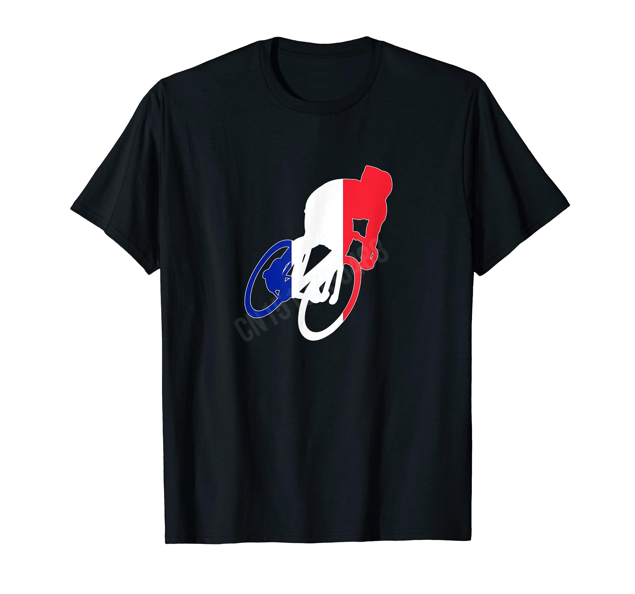 フランスのサイクリングTシャツ,ヒップホップトップ,コットン - Cycling Gear Design のレビューと価格