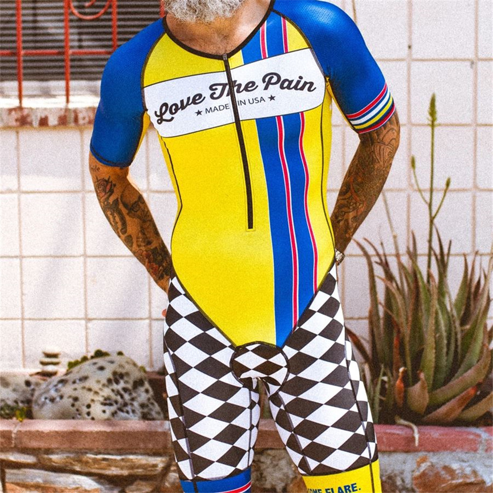 トライアスロン メンズ サイクリングレーシング ノースリーブ - Triathlon Cycling Kit のレビューと価格