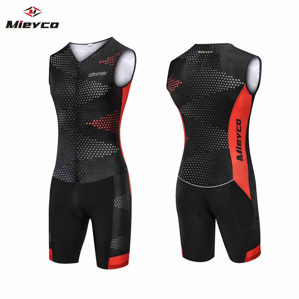 メンズノースリーブエアロレーシングスーツ、パッド入りトライア - Triathlon Cycling Kit のレビューと価格