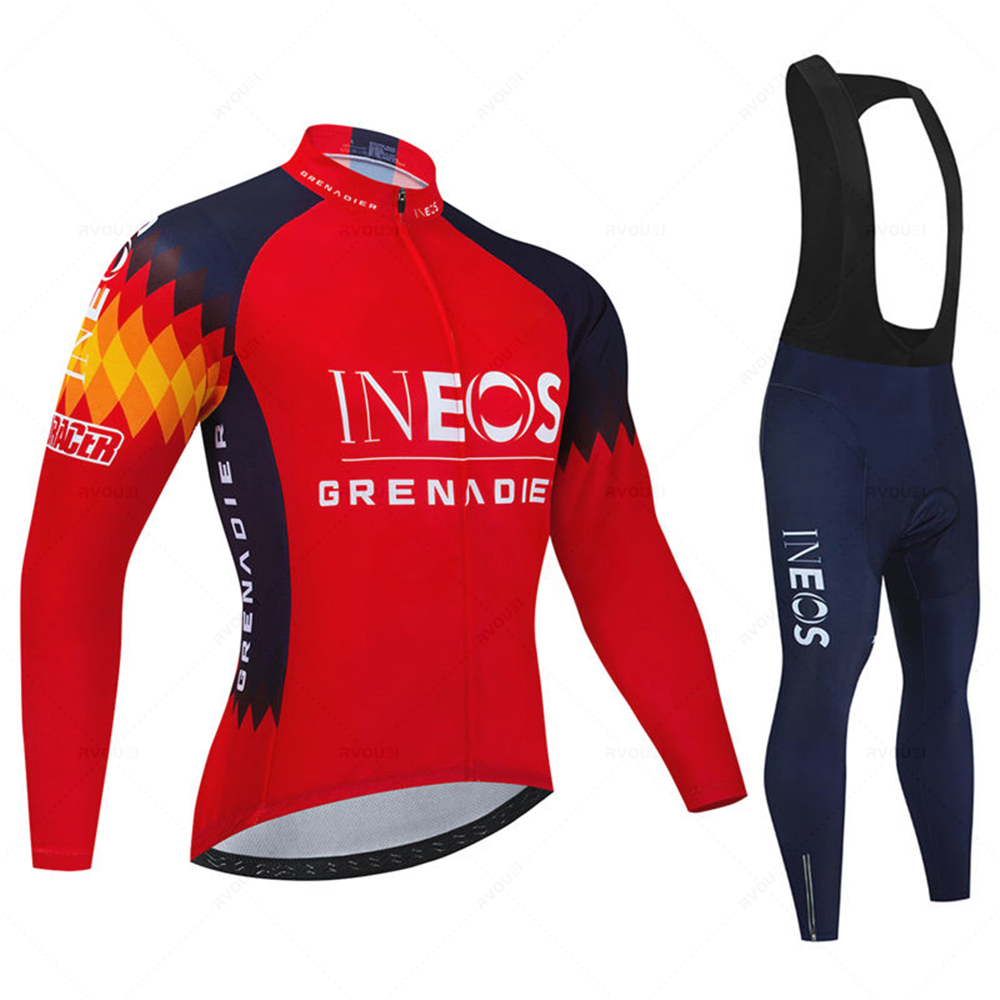 Ineos チーム男性春スポーツサイクリングジャージ秋 Mt - Triathlon Cycling Kit のレビューと価格