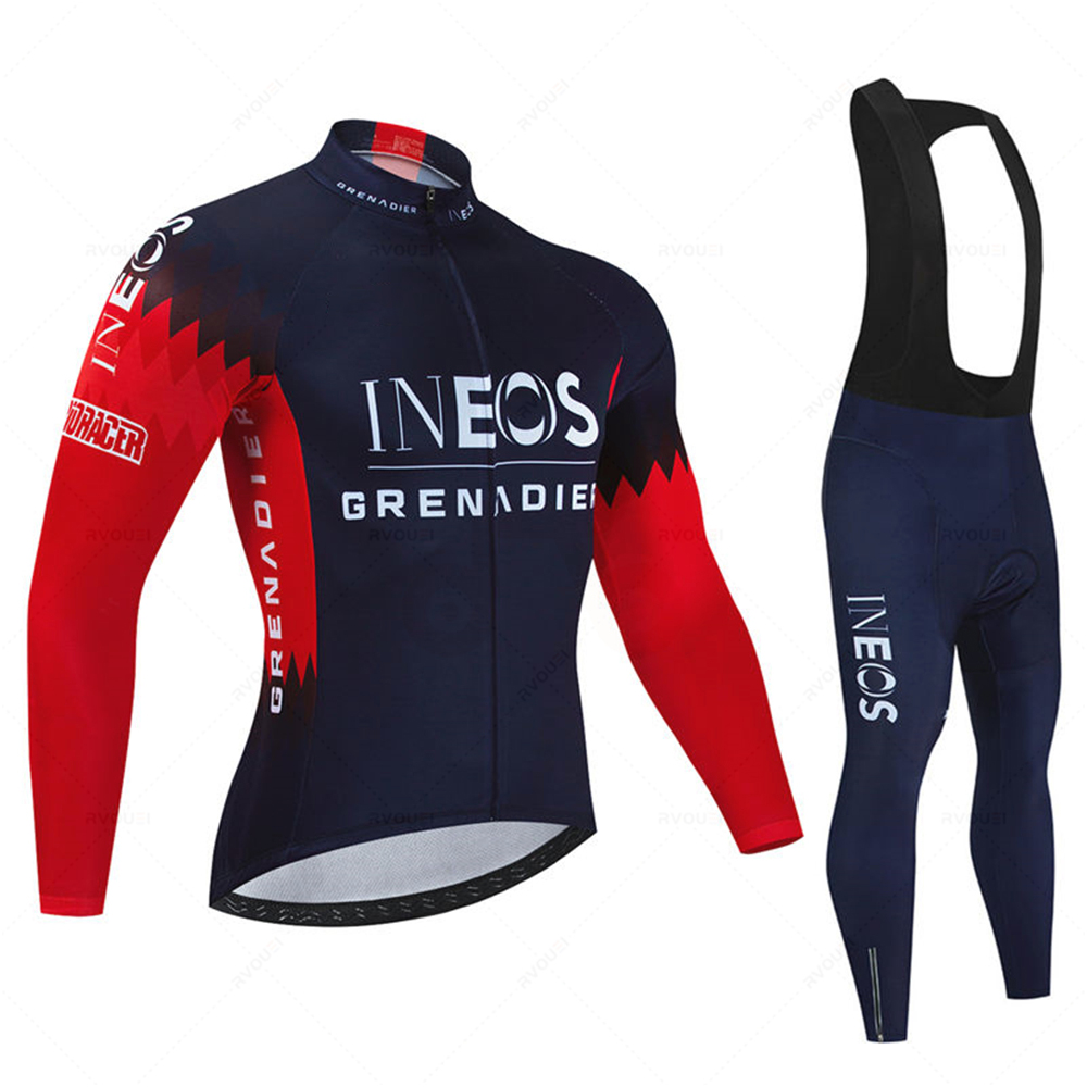 Ineos チーム男性春スポーツサイクリングジャージ秋 Mt - Triathlon Cycling Kit のレビューと価格