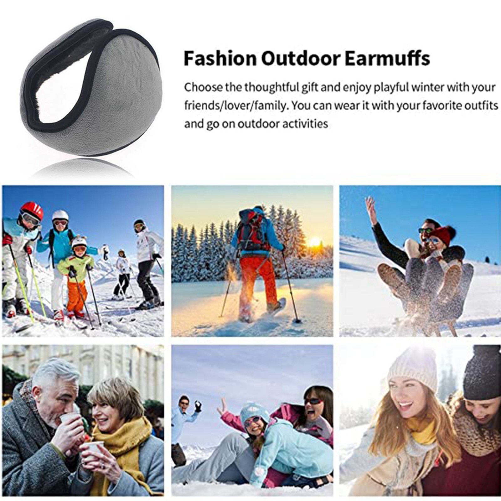冬用イヤーマフ 暖かいフリース製 折りたたみ式耳カバー 防風 - Cycling Gear Cold Weather のレビューと価格